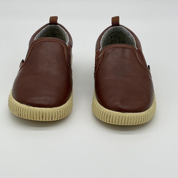 Carters Ricky2‎ Casual Sneakers Slip On Shoes Toddler Kids Size 9 Brown - Picture 3 of 9